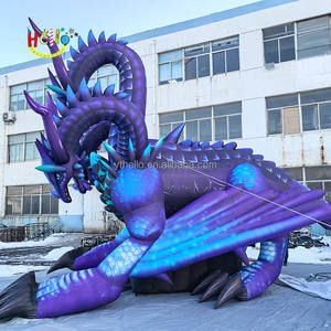 Yeni yıl parti dekorasyon için serin dekorasyon dev şişme ejderha sanat heykel - Product Image 5