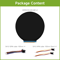 Aismartlink pour Waveshare 480*480 ESP32-S3 Carte de développement à écran rond de 2,8 pouces Processeur double cœur LX7 32 bits 100% neuf en boîte