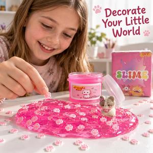 Kit de Slime Artesanal Imaginativo, Ecológico, Colores Personalizados, Textura Suave y Colorida, Alivio del Estrés para Niños, Duradero, DIY - Product Image 3