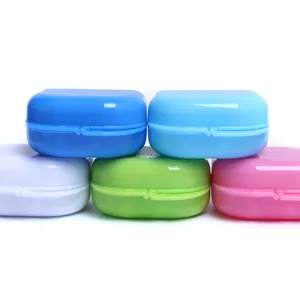 Orthodontic Dental Retainer Case / Retainer Box/Dentadura Box Cup HN Fábrica Atacado de Alta Qualidade Colorido Plástico CE Plástico