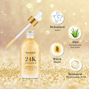 Sérum Visage Anti-Âge Hydratant et Lissant Effet Bonne Mine à l'Or 24K, Marque Blanche en Gros, 100ml - Product Image 4