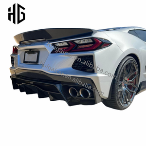 Nuovissimo Diffusore Posteriore in Fibra di Carbonio 3K Twill Weave C8 per Corvette - Nero per Stile - Product Image 5