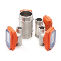 Compteur de débit numérique OEM ZJSUS-BT01 G1.5'' avec batterie intégrée, affichage 50-750L GAL M3 QTS, pour eau industrielle
