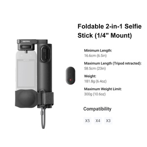 Bâton de selfie invisible en carbone Insta360 3m pour caméra d'action Insta360 X5 X4/X3 GO 3S 3 2 GO Ultra - Product Image 5