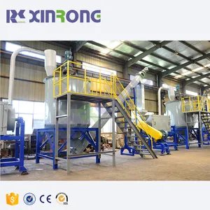 Xinrongplas waste granulating process line plastic waste bottle washing recycling machine plant