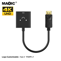 Offres Spéciales plaqué or 1080P DP vers HDMI convertisseur DP vers HDMI adaptateur pour ordinateur de bureau ordinateur portable moniteur et projecteur