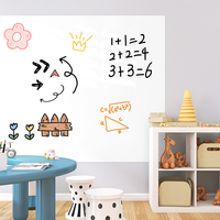 Rouleau d'autocollants pour tableau blanc électrostatique en PP durable, amovible, effaçable à sec, vinyle pour les tableaux de classe scolaire