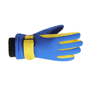 Gants de snowboard et de ski avec empiècements contrastants sur les côtés des doigts, paume texturée, sangle de poignet réglable, manchette intérieure en tricot pour sports d'hiver - Product Image 3