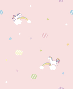 <strong>Cute</strong> Cartoon Design PVC Home <strong>Wallpaper</strong> for Girls Room - Product Image 2
