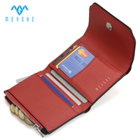 Dompet wanita kulit asli mewah dompet koin RFID tempat kartu ritsleting pendek kustom kualitas tinggi penutup jepret magnetik