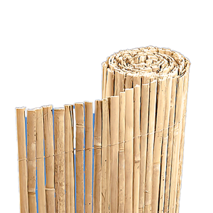 Vente en gros de clôtures environnementales en <span class=keywords><strong>bambou</strong></span> avec treillis et portails de jardin privé au design à lamelles fendues - Product Image 1