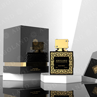 Factory Logo Custom ized 100ml Glas Parfüm Sprüh flaschen Quadratische Form Luxus Parfüm Flasche mit Boxen