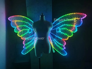 Alas de mariposa con luz LED Suministros para fiestas de disfraces Alas de mariposa luminosas Venta caliente - Product Image 2