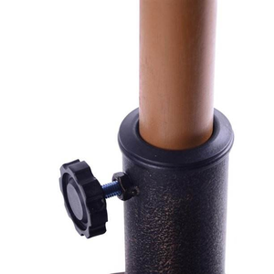 Parasol romain au design moderne, base en résine marbrée 8kg/12kg, remplissable d'eau ou de sable, en plastique, pour mobilier d'extérieur et usage sur terrasse - Product Image 2