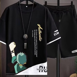 T-shirt d'été décontracté pour hommes adolescents grande taille, imprimé, à séchage rapide, manches courtes - Product Image 6