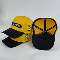 Casquette de baseball 5 panneaux en coton 100% de haute qualité, logo brodé personnalisé, casquettes de baseball pour hommes, vente en gros