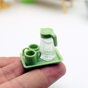 Kombinasi Cangkir Air Plastik Transparan Mini untuk Rumah Boneka, Model Pemandangan Miniatur Buatan Sendiri DIY - Product Image 4