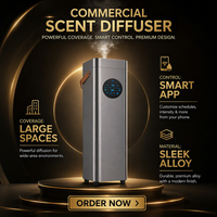 Diffuseur d'arômes intelligent WiFi électrique en métal sans eau à deux fluides, purificateur d'air autonome, garantie 1 an, pour usage domestique, commercial et hôtelier