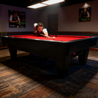 Table de billard professionnelle en bois massif de haute qualité, 9 pieds ou 8 pieds, pour usage domestique ou en club, fournie directement par l'usine