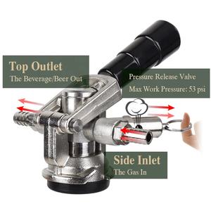 Coupleur <span class=keywords><strong>de</strong></span> <span class=keywords><strong>fût</strong></span> à <span class=keywords><strong>tête</strong></span> plate en acier inoxydable, 304, système européen Sankey (S), coupleur <span class=keywords><strong>de</strong></span> <span class=keywords><strong>Type</strong></span> S, vendu par unité - Product Image 4