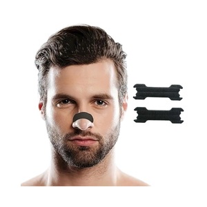 Bandes nasales noires anti-ronflement transfrontalières, bandes respiratoires nasales noires à forte adhérence pour améliorer le sommeil et la ventilation. - Product Image 5
