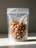 Sachet Doypack en aluminium et Mylar avec fermeture Ziplock, vente en gros usine, pour grains de café, fruits secs, aliments pour animaux de compagnie