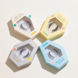Atacado design personalizado private label papel embalagem tampa e base caixas luxo caja para pestanas cílios caixão caixa de papel - Product Image 1