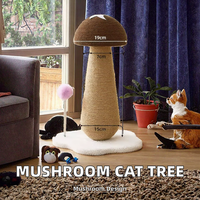 Mainan Penggaruk Kucing Putar 30cm Modern Sisal Solid Tahan Lama Ramah Lingkungan Merek MJF PT-24