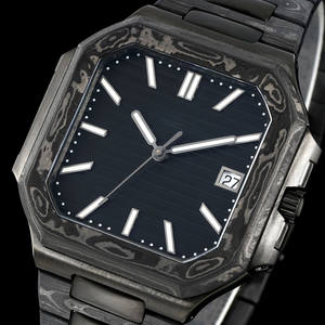 Nouvelle montre mécanique automatique pour homme de style décontracté de luxe PP, mouvement ETA, boîtier octogonal bleu foncé en fibre de carbone de haute qualité - Product Image 2