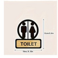 Panneau de toilettes en acrylique imprimé UV, motif géométrique, style minimaliste, pour toilettes hommes et femmes, best-seller