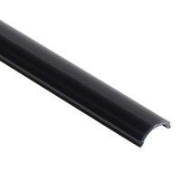 Profilé LED en aluminium noir triangulaire à rainure large, prêt à l'emploi, pour montage encastré, idéal pour les niches d'affichage - Vente en gros