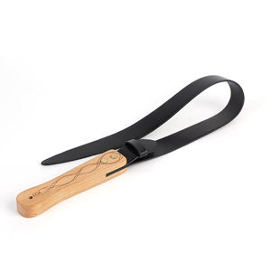 Látigo de cuero genuino para juegos de condicionamiento sexual con mango de madera, juguetes sexuales para parejas, accesorios eróticos, equipo de bondage. - Product Image 1