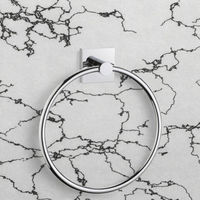 Support mural pour serviettes en chrome de qualité supérieure, design circulaire, durable, disponible pour la vente à domicile