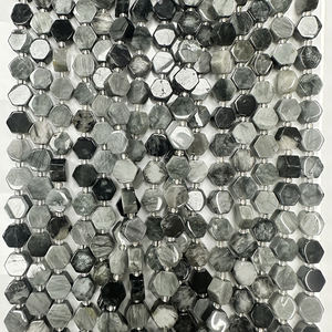 Cuentas sueltas de gemas multicolores de 9x5mm, cuentas hexagonales para pulsera DIY, collar, fabricación de joyas - Product Image 5