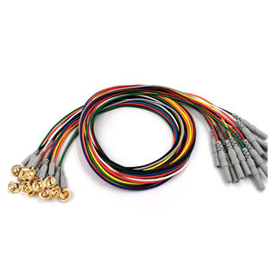 Electrodo de <span class=keywords><strong>EEG</strong></span> Reutilizable BESDATA, <span class=keywords><strong>Precio</strong></span> de Fábrica, Accesorios para Electrodo, Copa Dorada, Cable de TPU de 1.5m, Cable Tensile, Certificado CE Clase II - Product Image 1