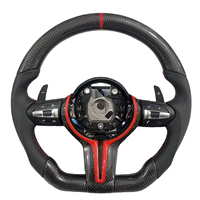 Volant sport en cuir et fibre de carbone pour F30/F10 Série 3/5 X5/X6 E90/E92 M3/M5 E46 F20/F12/F80/F82, personnalisation