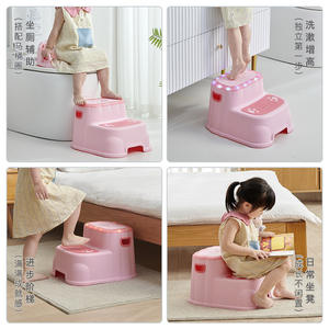 Lindos taburetes con forma de león para niños con letras en inglés, antideslizantes, de material PP, diseño engrosado para el entrenamiento para ir al baño - Product Image 5