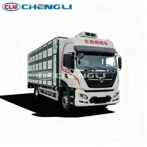 Camión de transporte de ganado HOWO 4x2 20-25T, transportador de animales para ganado vacuno, cerdos, ovejas y aves de corral, con carrocería ventilada, en venta. - Product Image 6