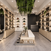 Étagère murale à chaussures Cool Shop Design avec idée de décoration spéciale