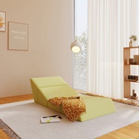 Canapé-lit modulaire compact et pliable avec matelas en mousse écologique pour appartement, maison ou bureau