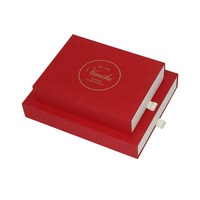 Boîte cadeau de luxe personnalisée pour bonbons de mariage, chocolats truffés, avec tiroir, inserts, pelliculage mat et gaufrage