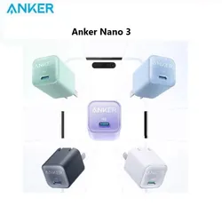 Adaptador de cargador <span class=keywords><strong>Anker</strong></span> USB C GaN <span class=keywords><strong>30W</strong></span> 511 <span class=keywords><strong>Anker</strong></span> <span class=keywords><strong>Nano</strong></span> 3 PIQ 3,0 Cargador rápido plegable PPS para iPhone - Product Image 3