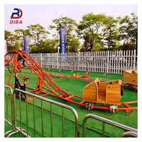 Humanb Powered Roller Coaster Amusement Park Ride Theme Park Mini Coaster avec vélo