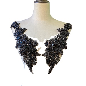 Lisami moda lüks kristal el yapımı beaned rhinestone gelinlik elbise aksesuar ve çiçek yama - Product Image 1