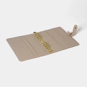 <strong>Custom</strong> <strong>Inserts</strong> 30mm Gold Ring Luxe <strong>Planner</strong> Pebble Leather Binder A5 Relief - Product Image 4
