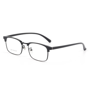 Lunettes de vue rectangulaires demi-cerclées Danyang 98211 légères pour hommes avec correction de la myopie et montures en résine - Product Image 5