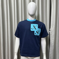 Fabricants de vêtements personnalisés, t-shirts en coton à col rond, à double poche, style Y2K, surdimensionnés, patchwork, pour hommes