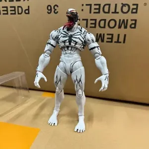 Action Figure di Venom White Symbiote Spider-Man, Modello Articolato e Movibile, Kit Giocattolo, Ornamento da Scrivania, Collezione Unisex in PVC Originale - Product Image 4