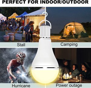 Bóng Đèn Khẩn Cấp LED 9W 12W Điện Áp Cao Đèn Dự Phòng Pin 18650 Bóng Đèn Tự Động Móc E26 E27 Có Thể Sạc Lại - Product Image 4