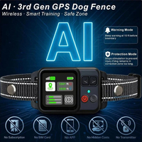 Collier GPS pour animaux de compagnie avec écran TFT LCD, étanche IPX7, suivi en temps réel, collier d'entraînement pour chiens et chats
